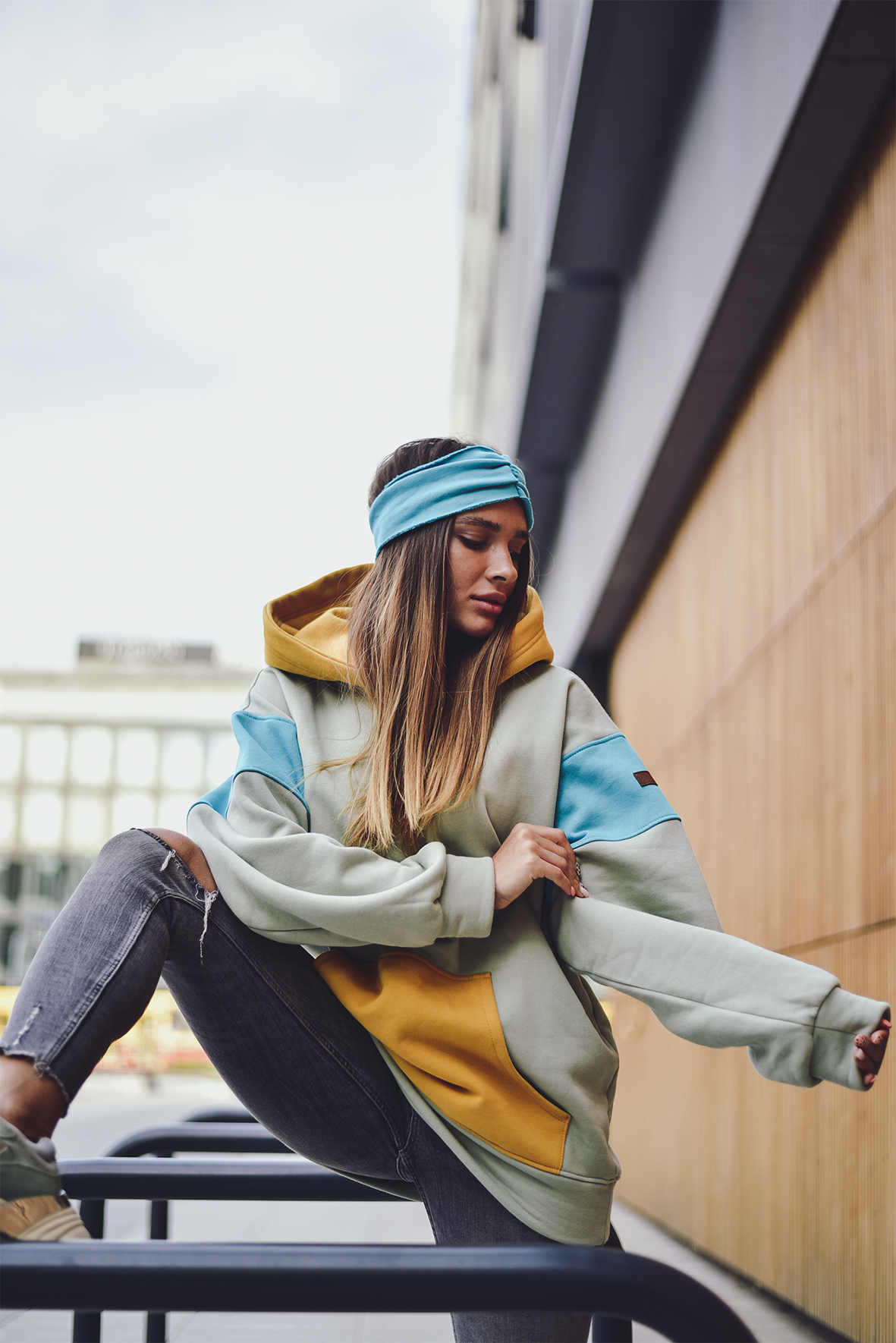 Bluza Kangur Oliwka